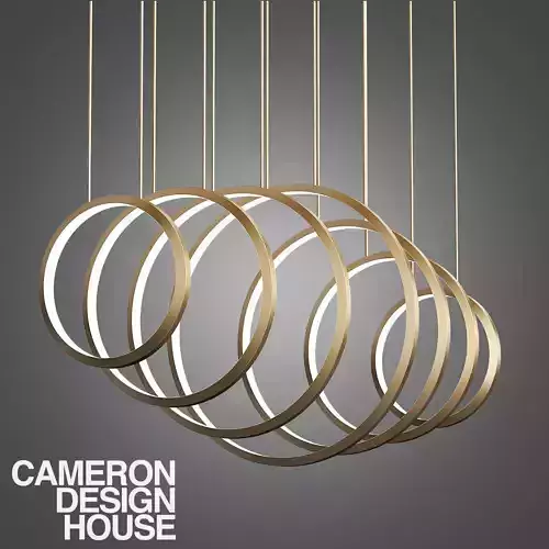 LED handmade metal pendant lamp VAASA By Cameron Design House 3D model