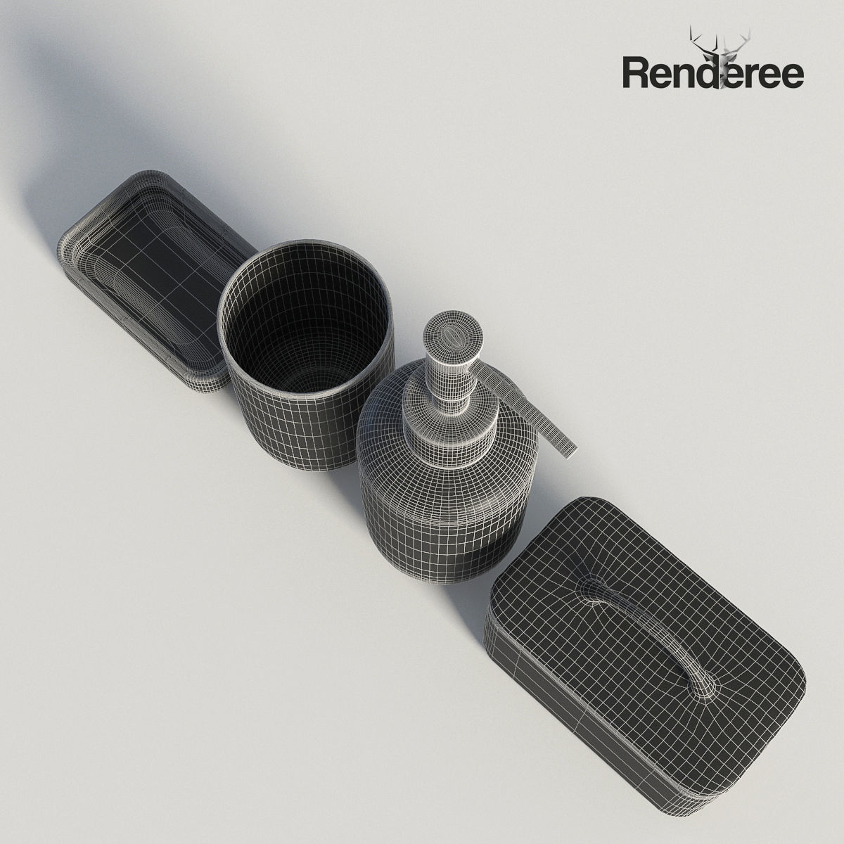 Bathroom Big Set 3D model_24