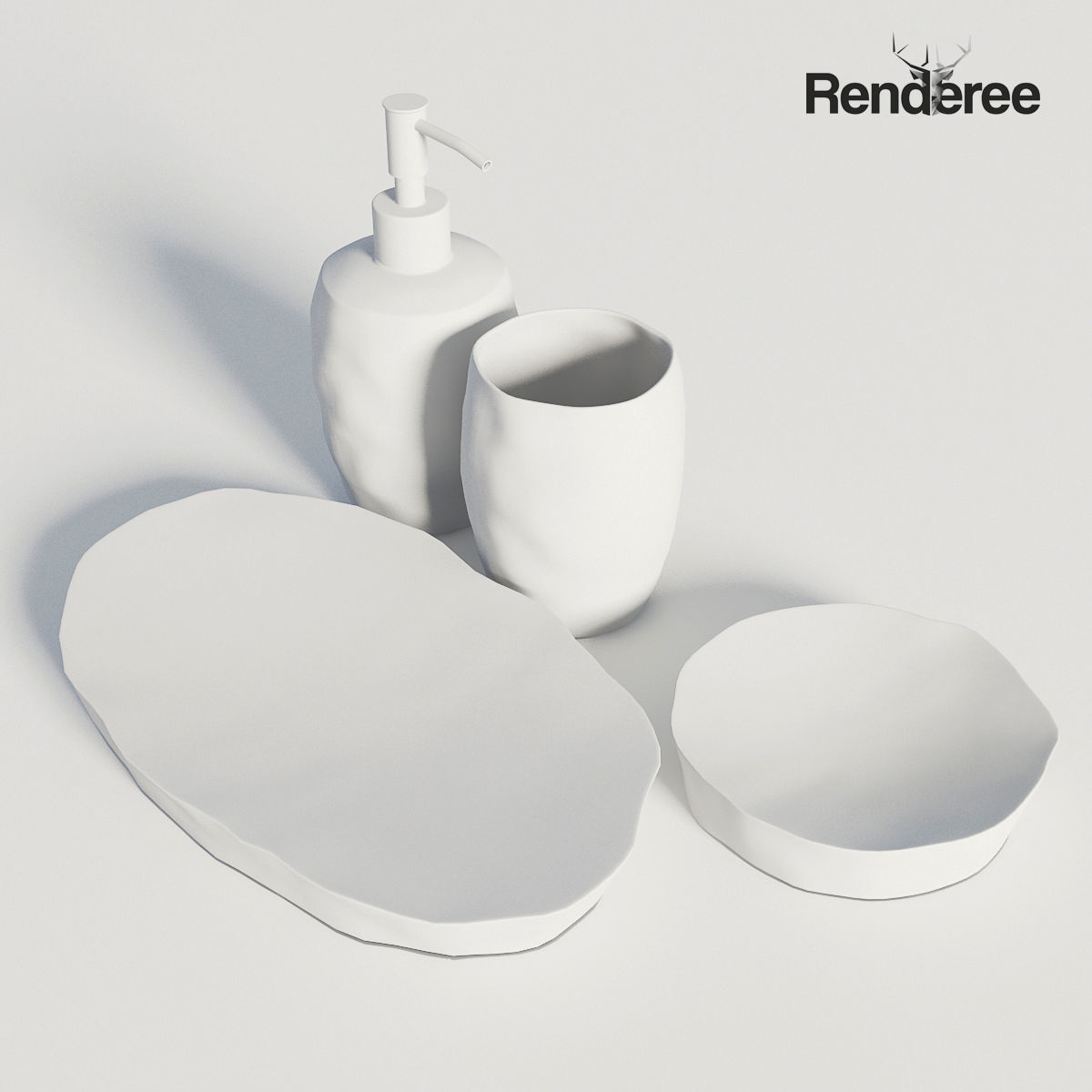 Bathroom Big Set 3D model_49