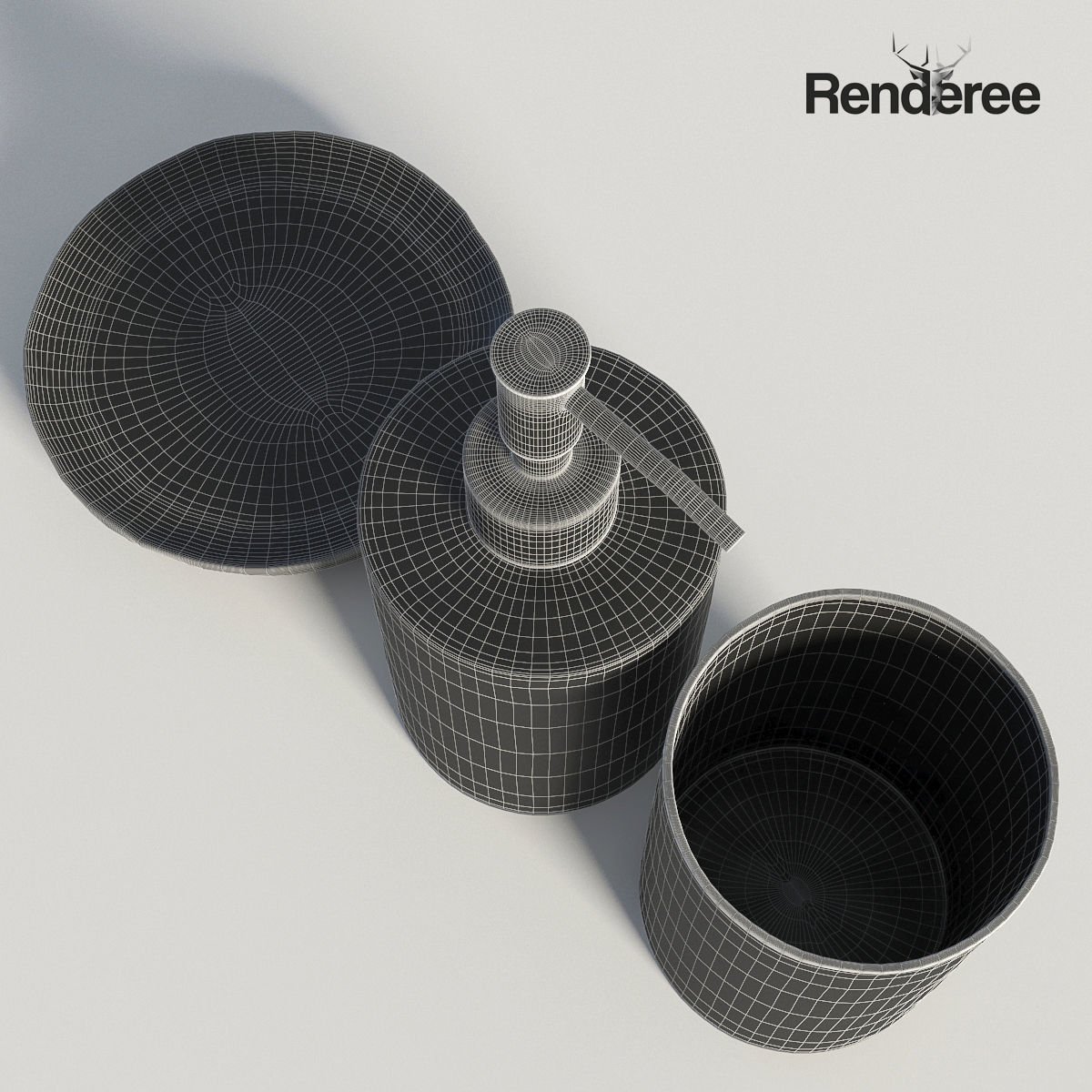 Bathroom Big Set 3D model_35