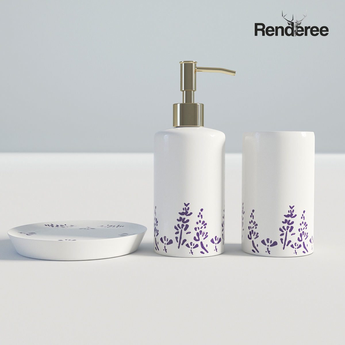 Bathroom Big Set 3D model_37