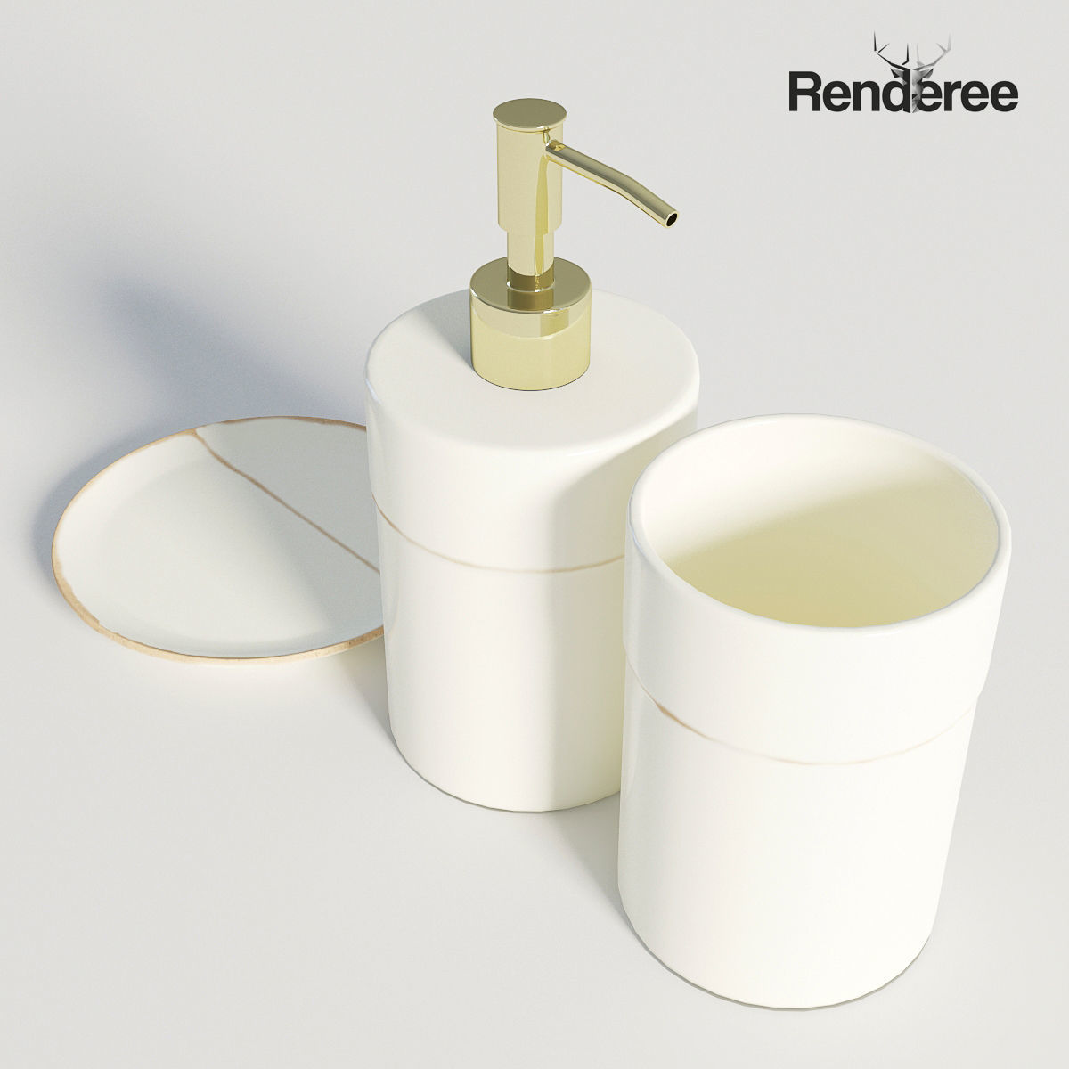 Bathroom Big Set 3D model_17