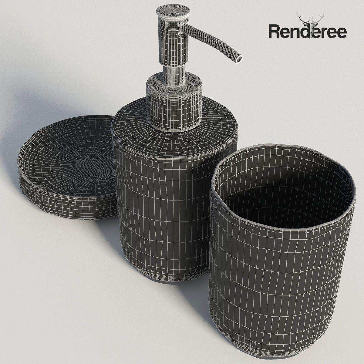 Bathroom Big Set 3D model_57