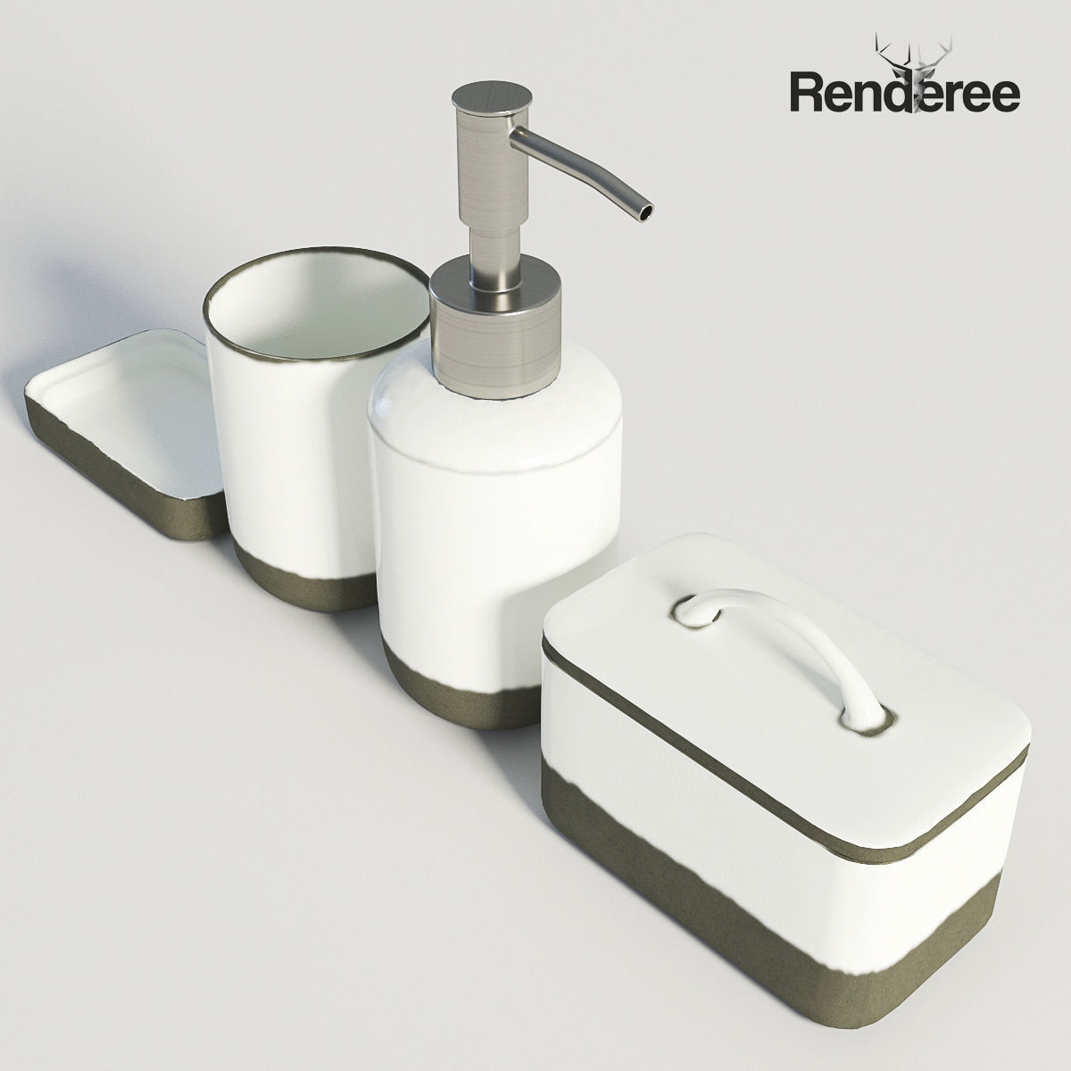 Bathroom Big Set 3D model_22