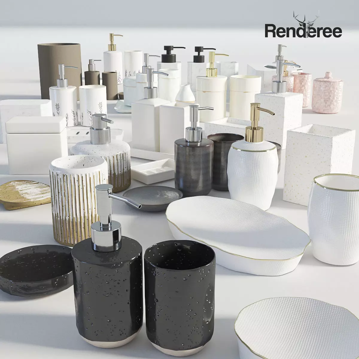 Bathroom Big Set 3D model_0