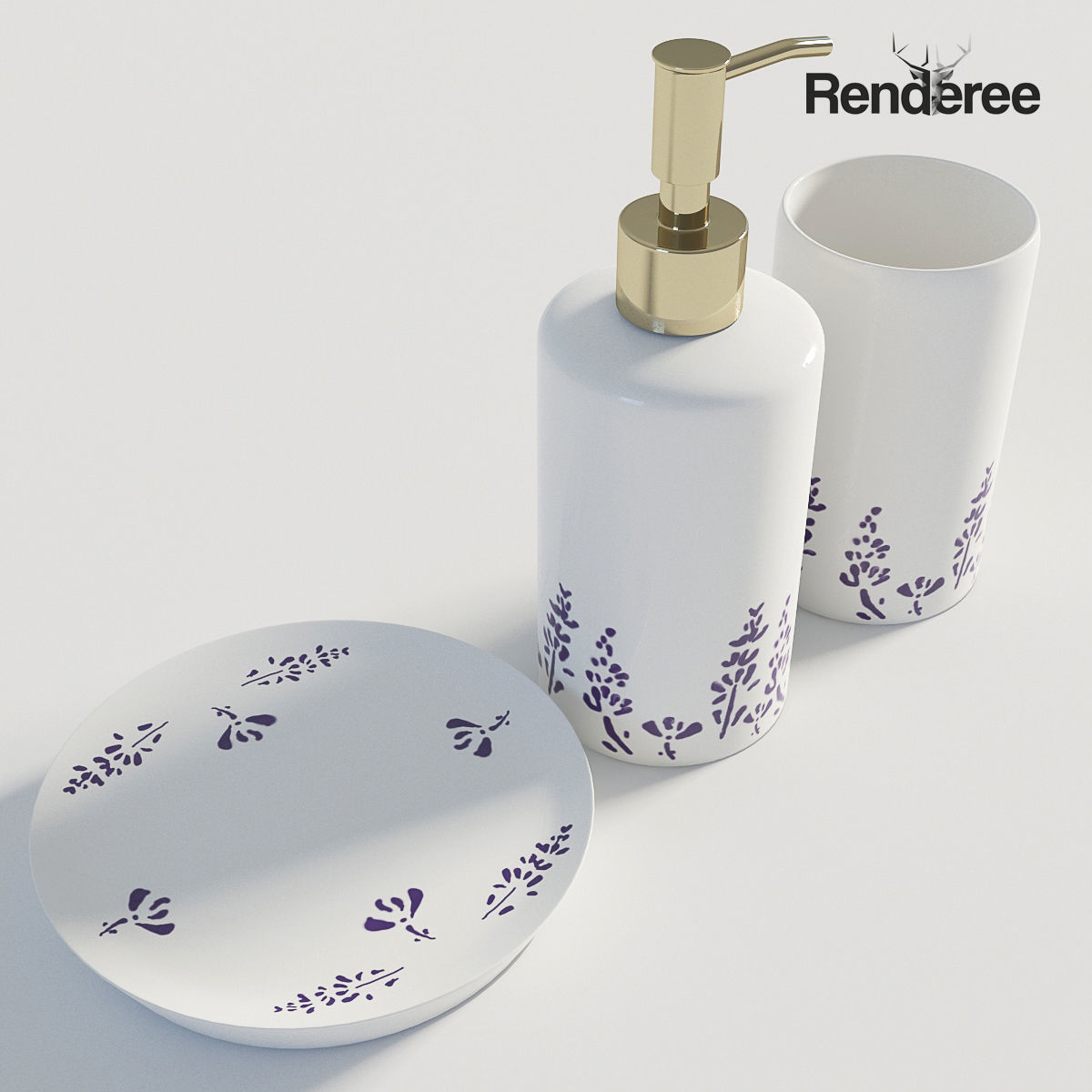 Bathroom Big Set 3D model_38