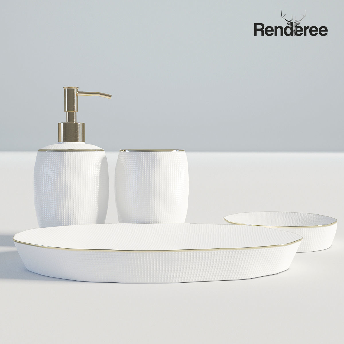 Bathroom Big Set 3D model_45