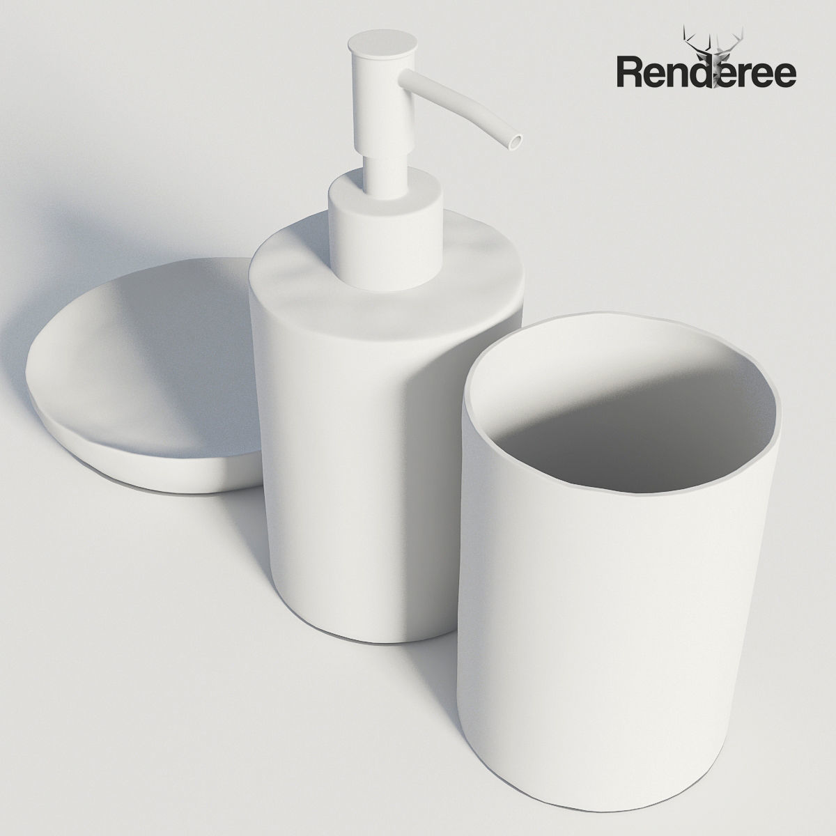 Bathroom Big Set 3D model_36