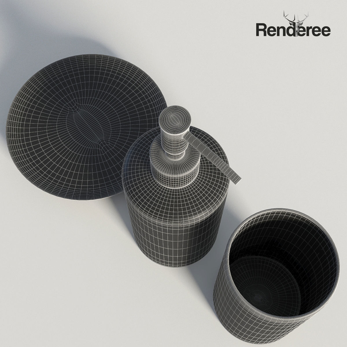 Bathroom Big Set 3D model_40