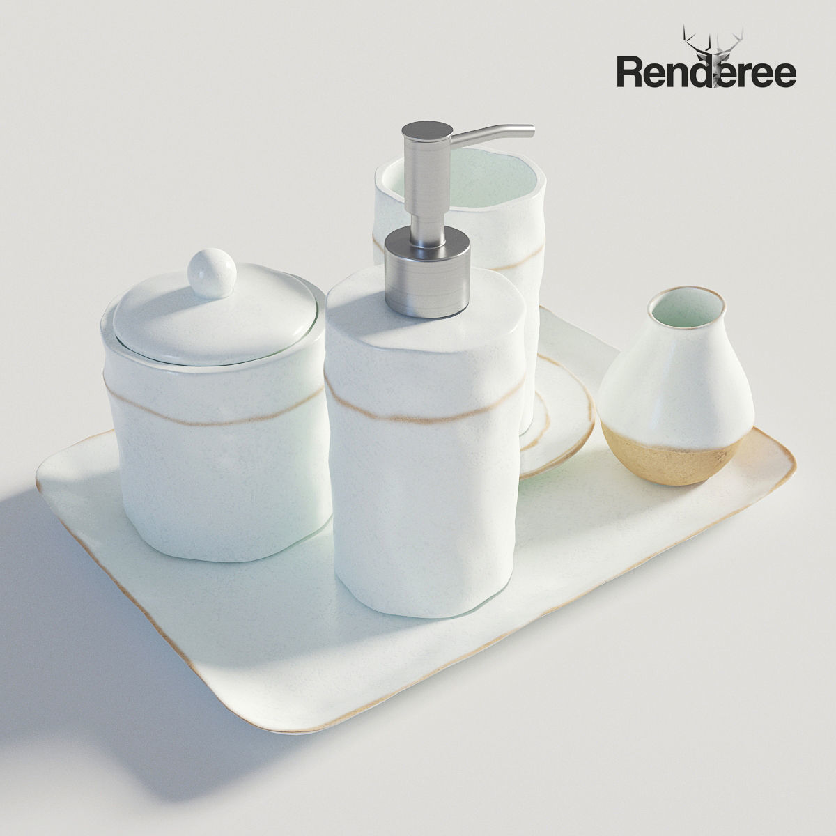 Bathroom Big Set 3D model_7