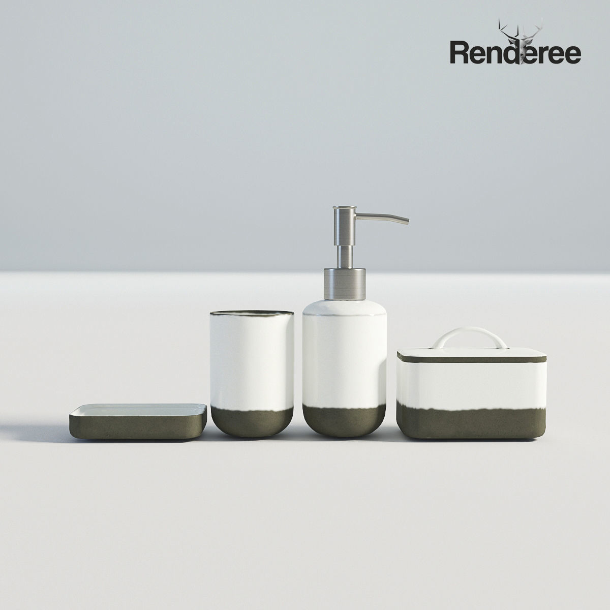 Bathroom Big Set 3D model_21