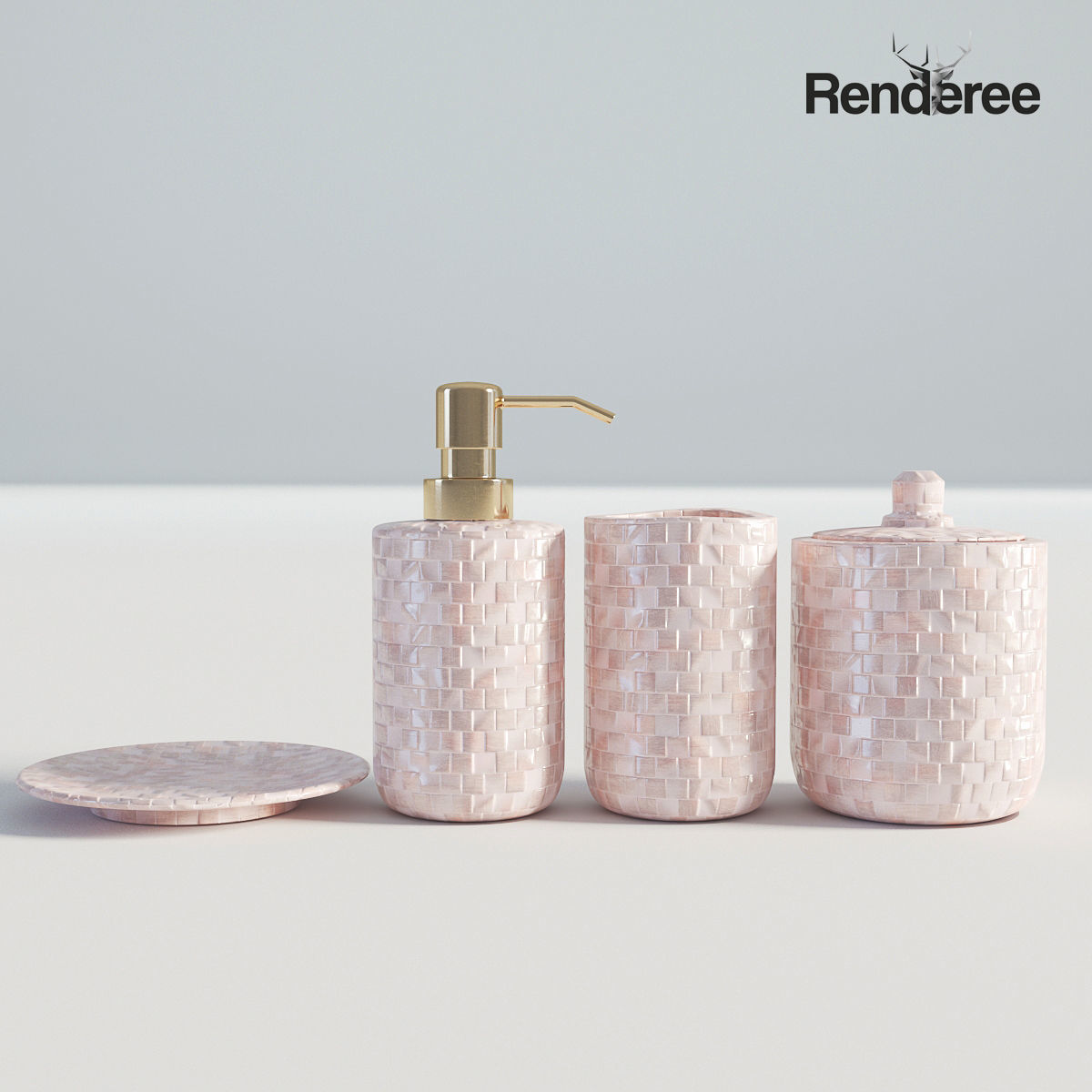 Bathroom Big Set 3D model_29