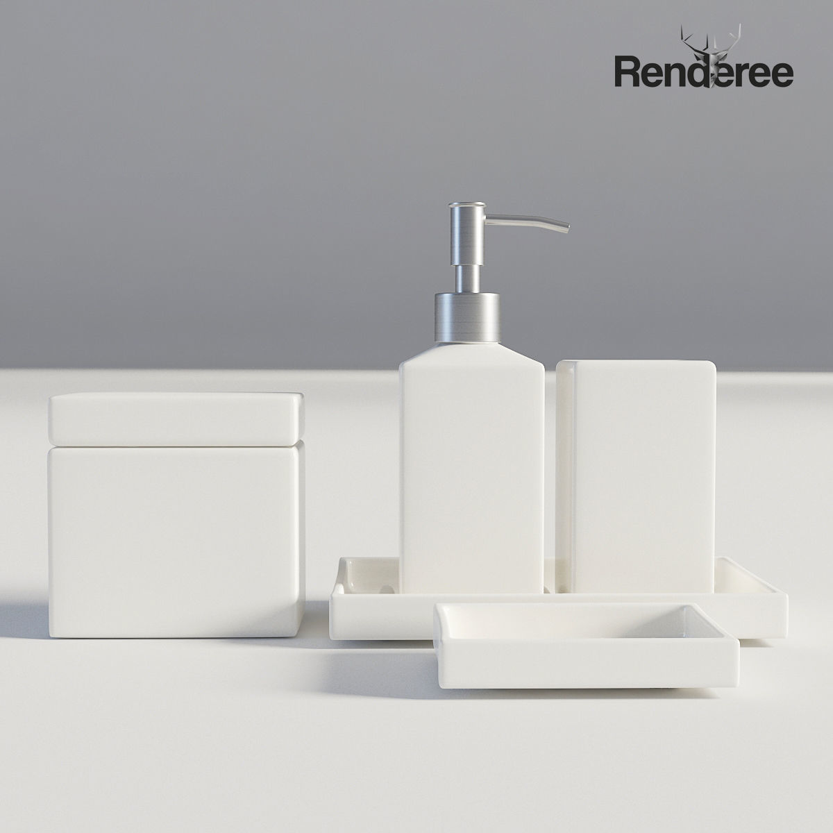 Bathroom Big Set 3D model_1