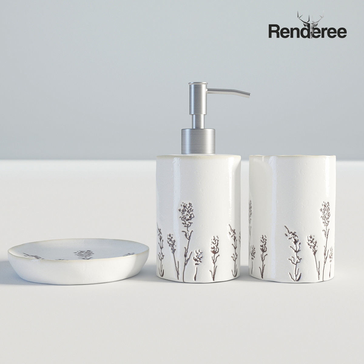 Bathroom Big Set 3D model_33