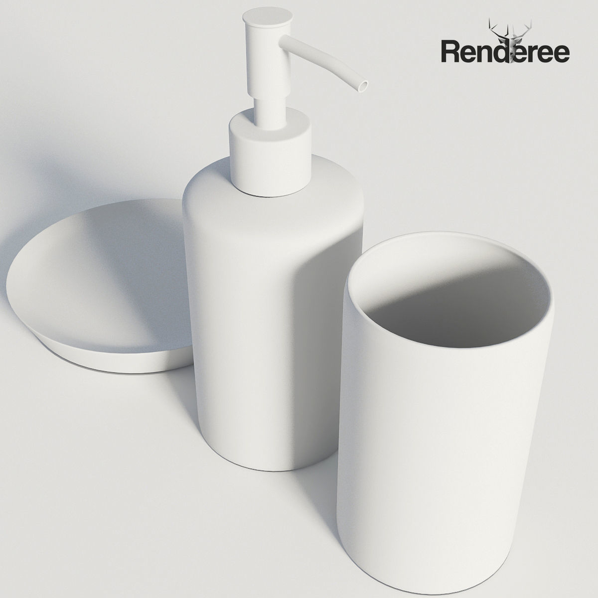 Bathroom Big Set 3D model_39