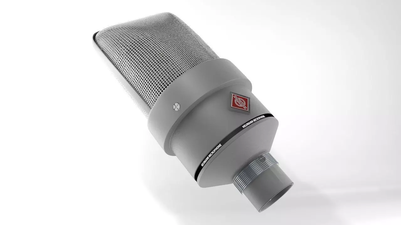 Microphone Newmann TLM 103 3D model_0