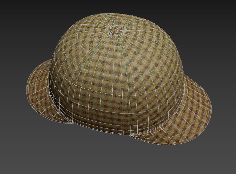 Deerstalker Hat 3D model_18
