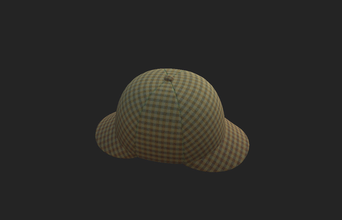 Deerstalker Hat 3D model_13