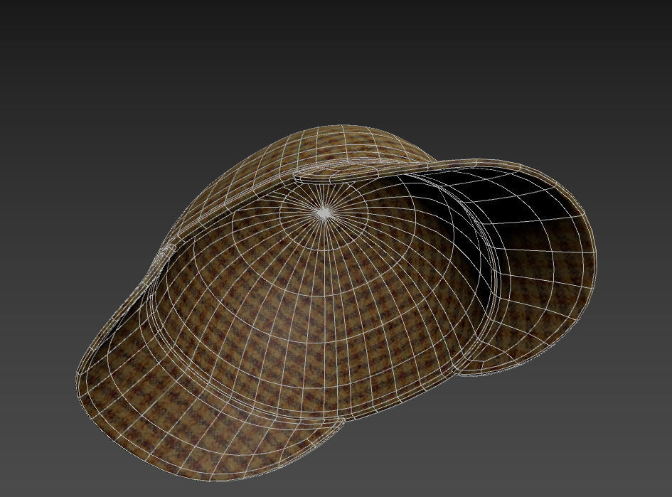 Deerstalker Hat 3D model_17