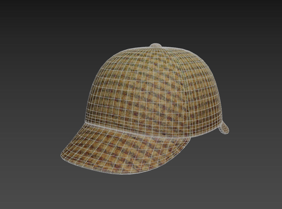 Deerstalker Hat 3D model_16