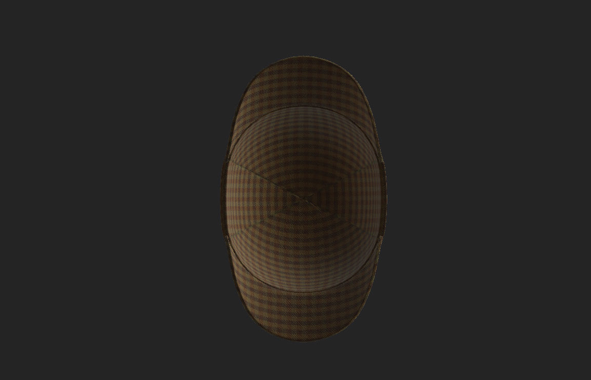 Deerstalker Hat 3D model_11