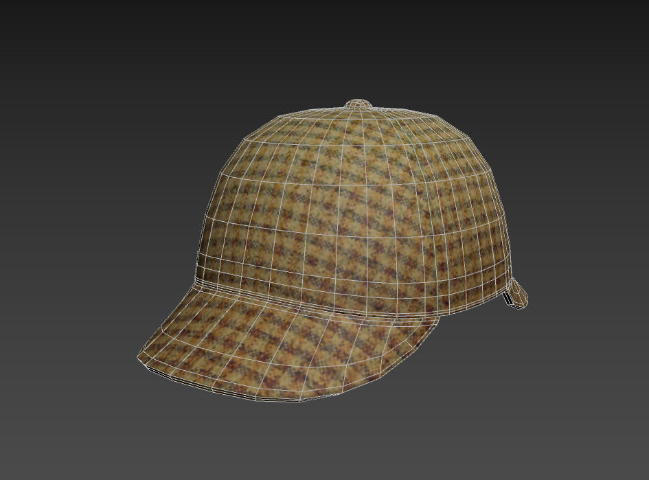 Deerstalker Hat 3D model_15