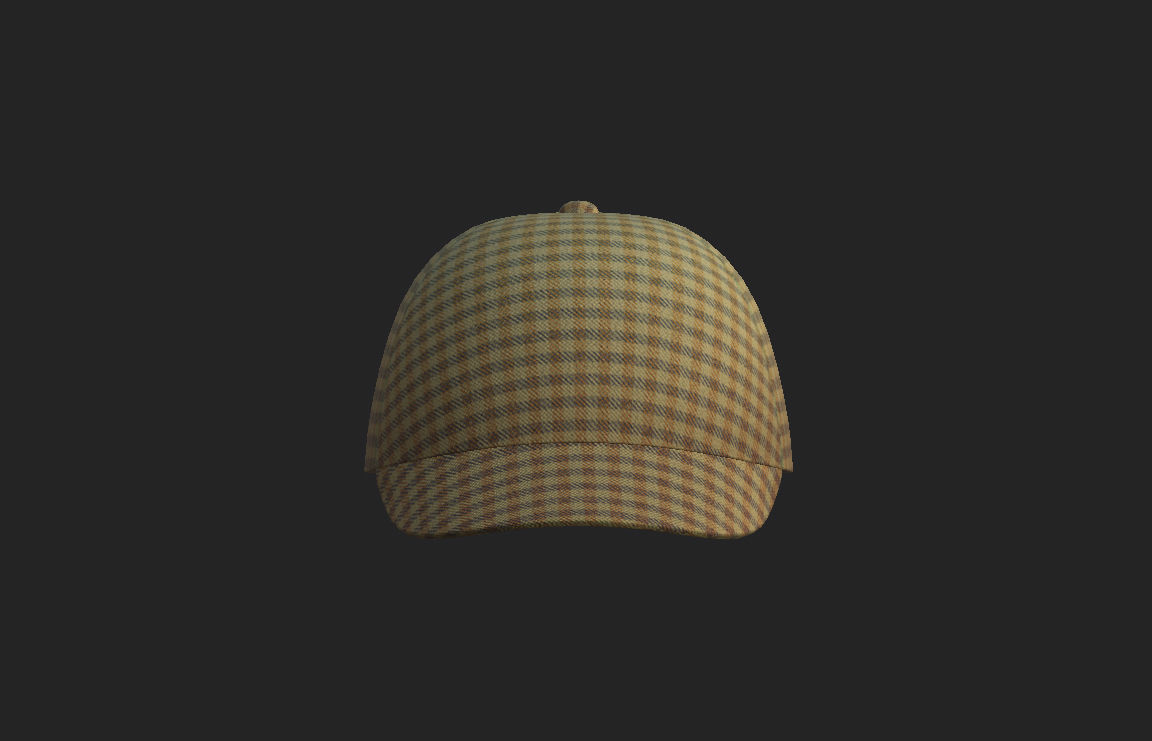 Deerstalker Hat 3D model_9