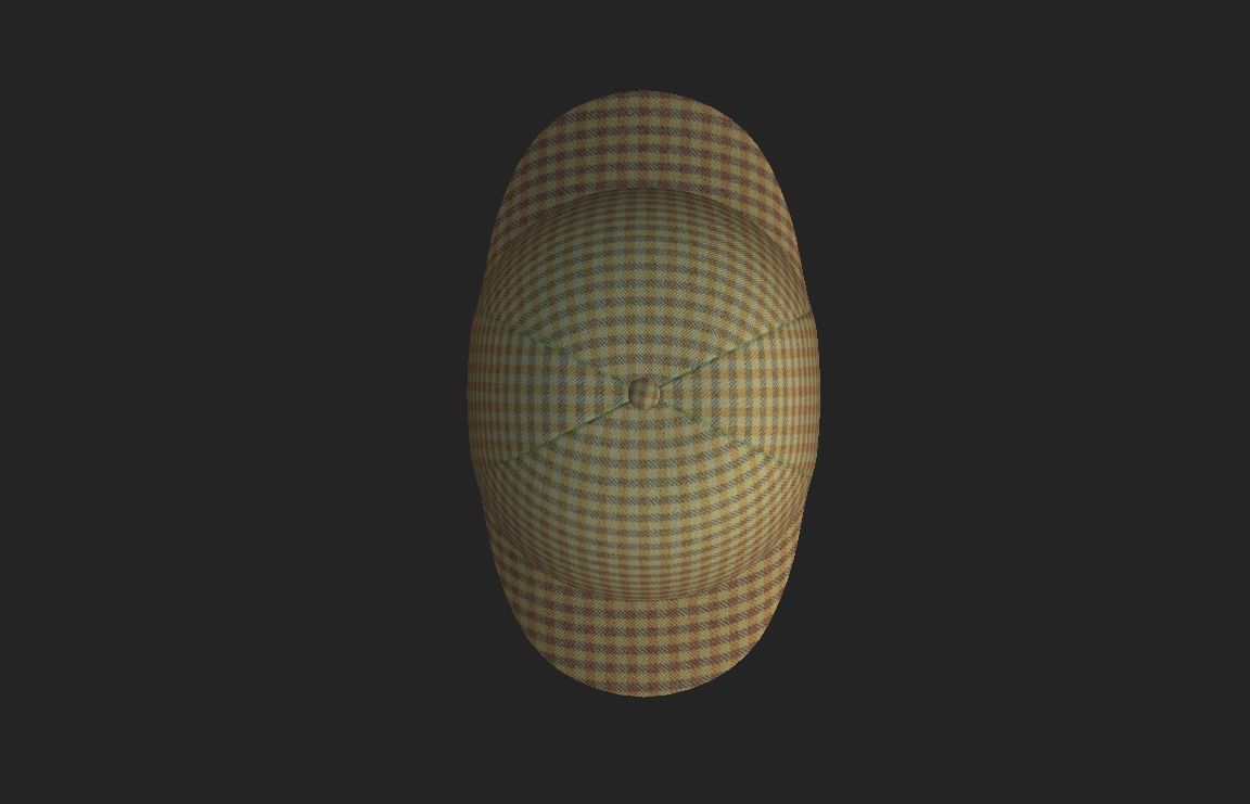Deerstalker Hat 3D model_10