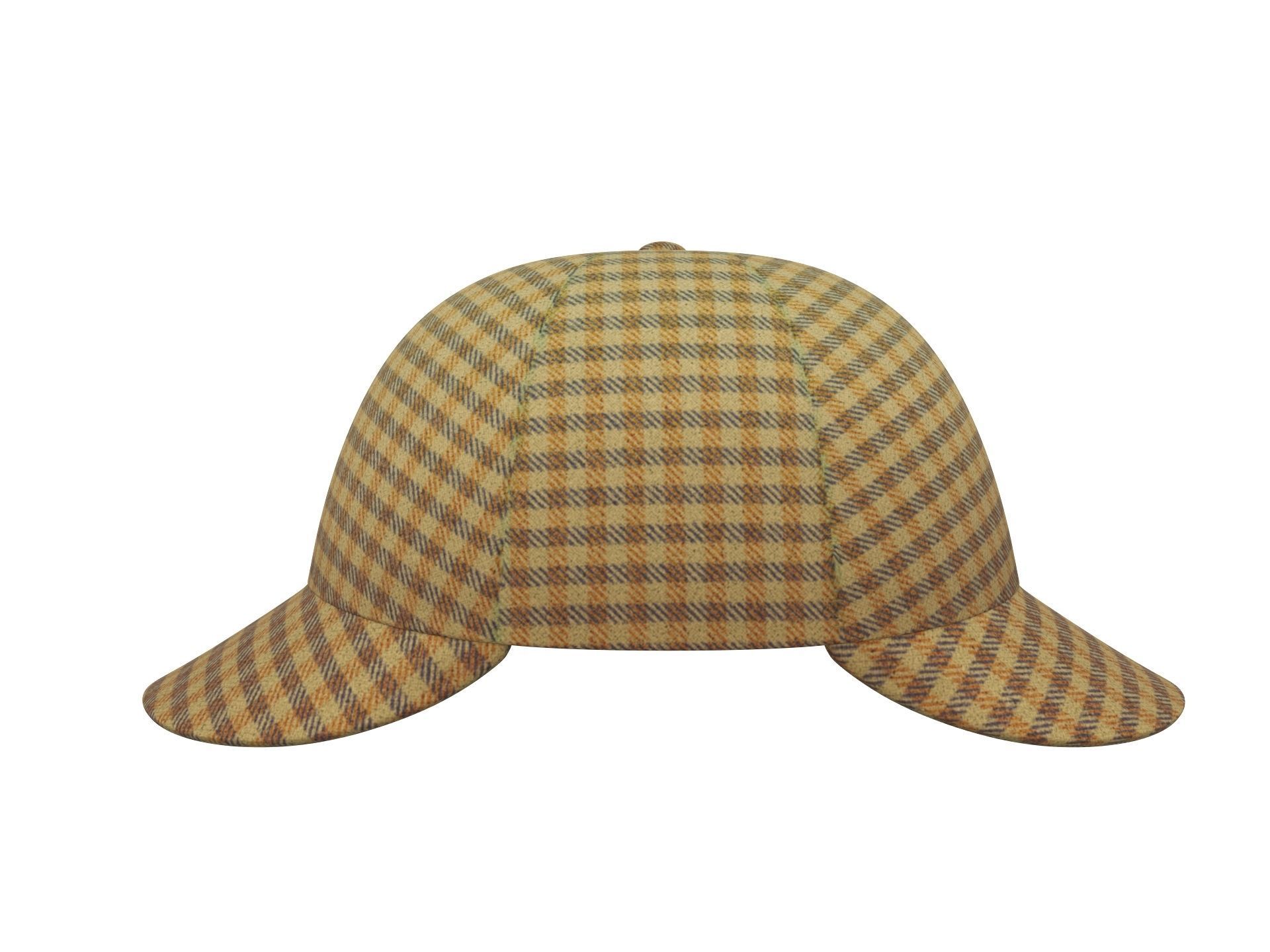 Deerstalker Hat 3D model_1