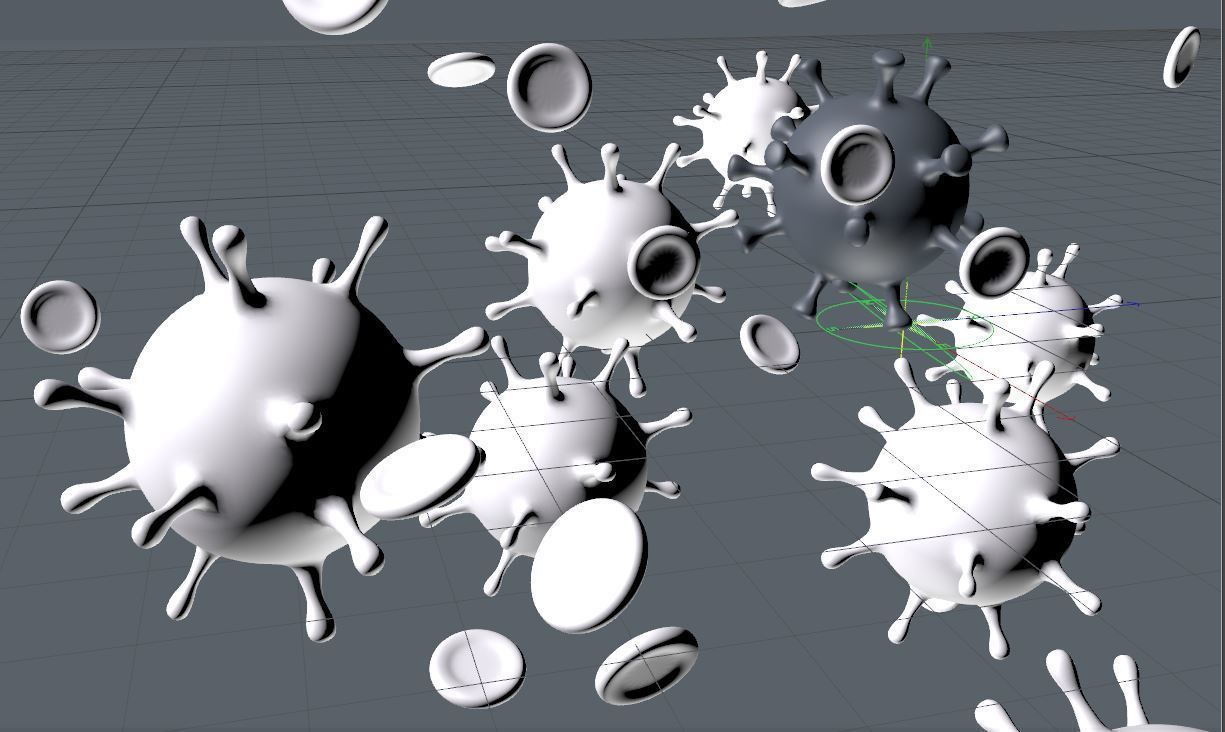 Corona Virus 3D model 3D model_3