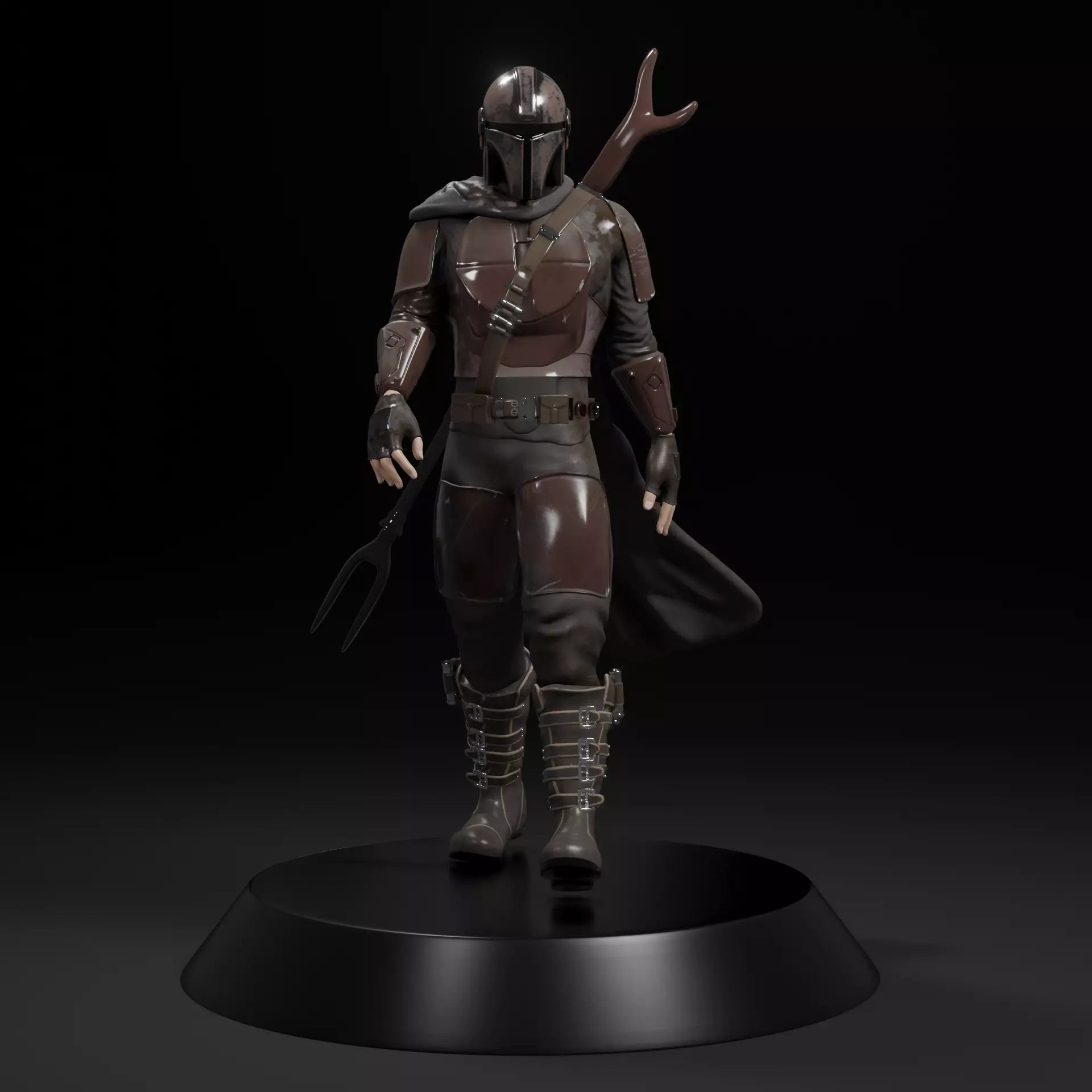 Mandalorian 3d printable Free 3D print model_0