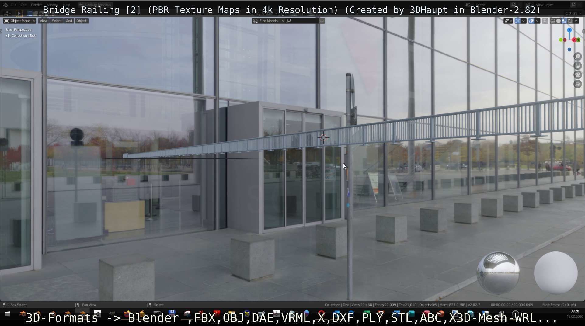 Bridge Railing Components 2 Low-poly 3D model_101