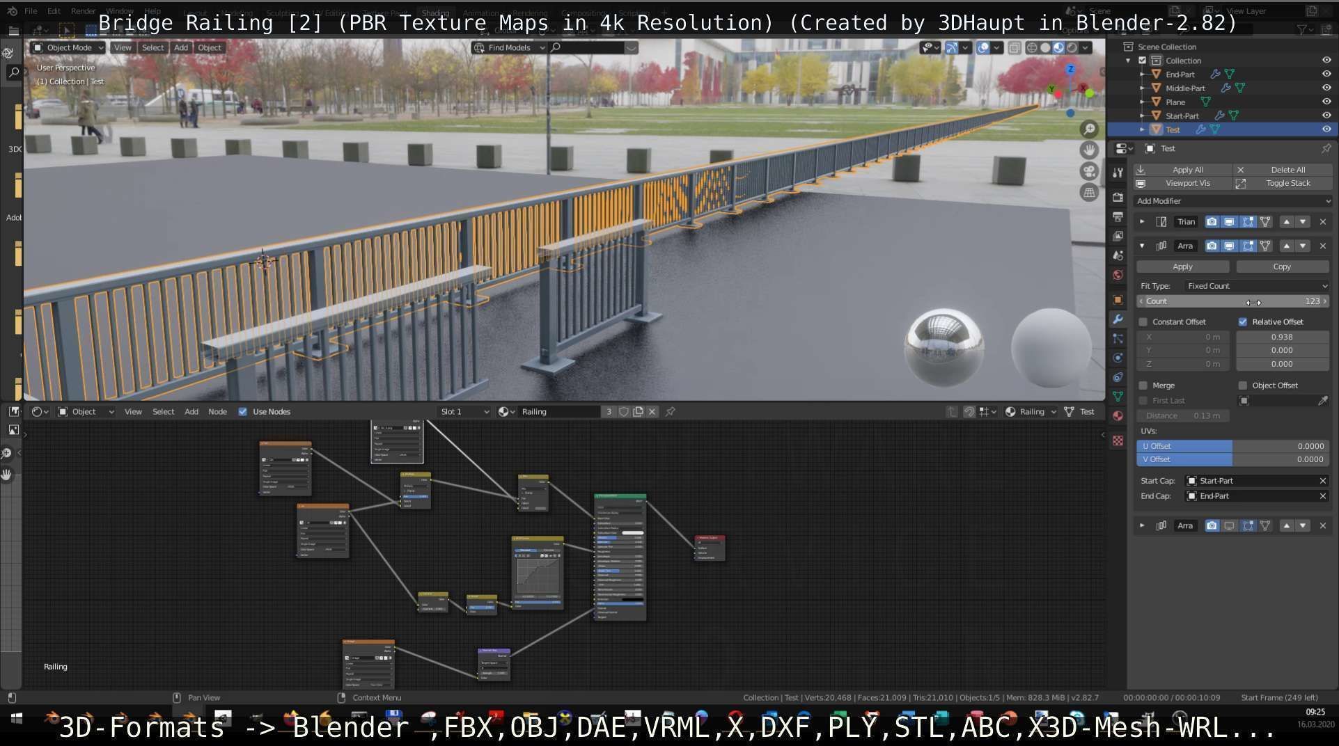 Bridge Railing Components 2 Low-poly 3D model_72