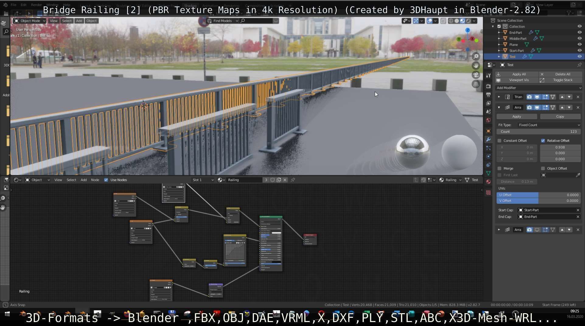 Bridge Railing Components 2 Low-poly 3D model_74