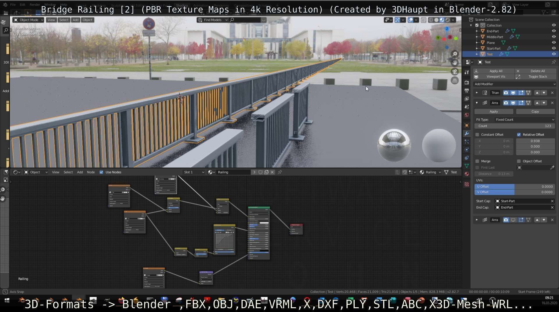 Bridge Railing Components 2 Low-poly 3D model_76