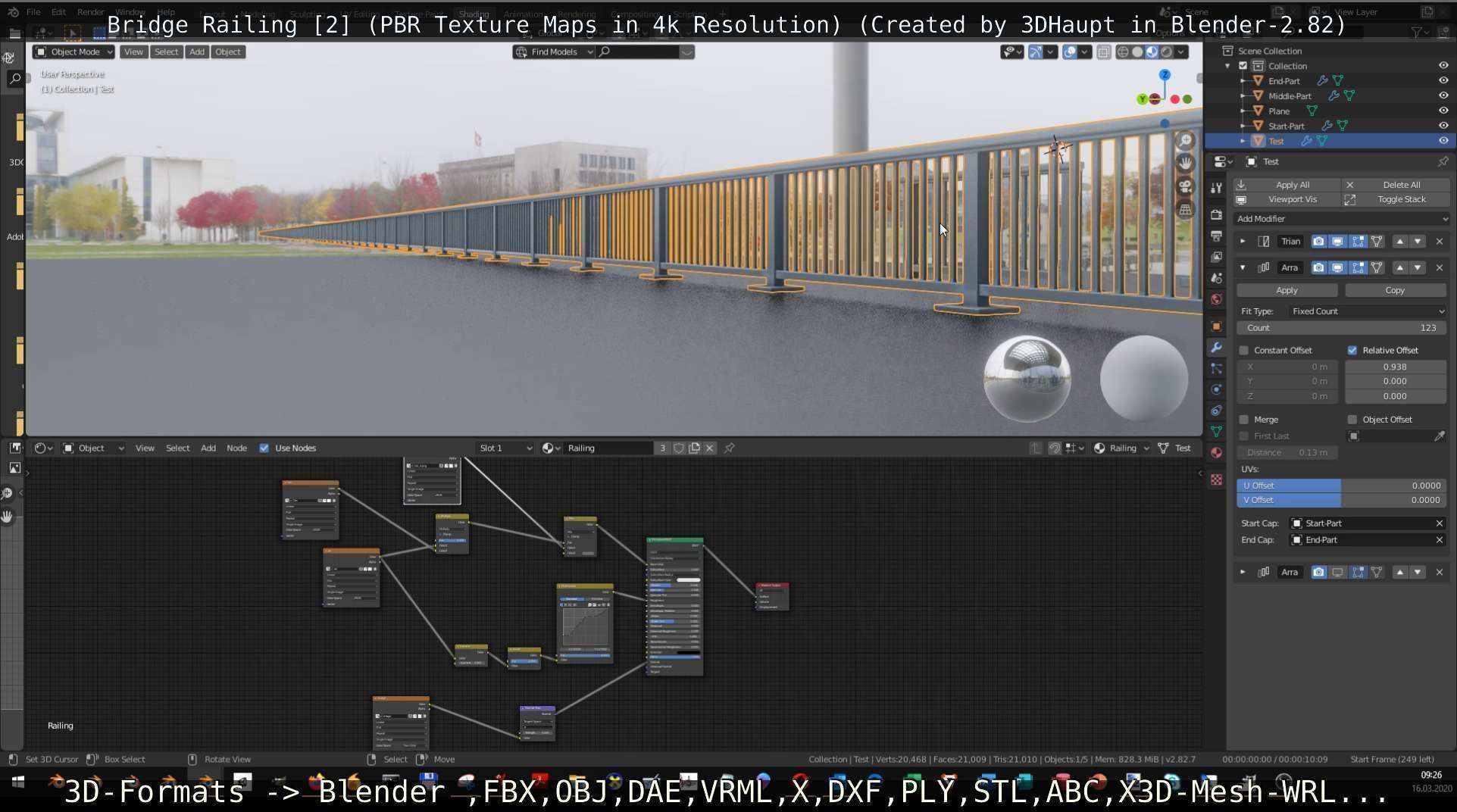 Bridge Railing Components 2 Low-poly 3D model_77