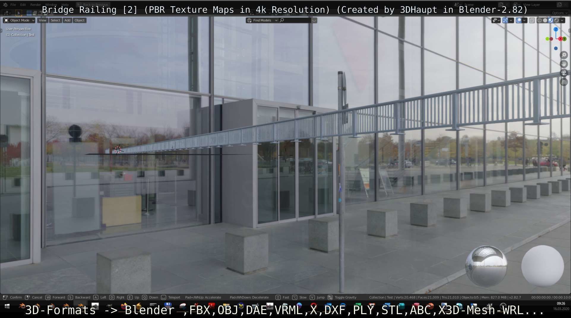 Bridge Railing Components 2 Low-poly 3D model_93