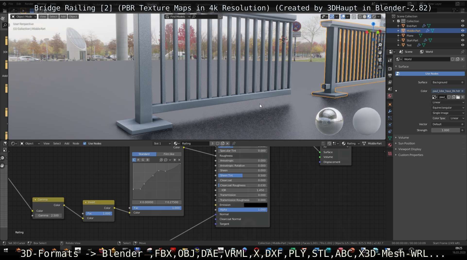 Bridge Railing Components 2 Low-poly 3D model_63