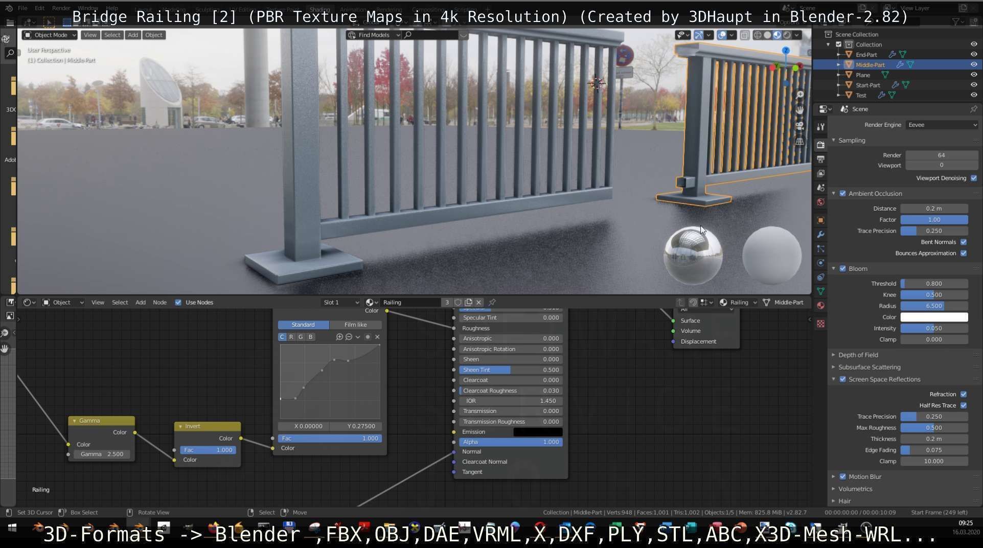 Bridge Railing Components 2 Low-poly 3D model_70