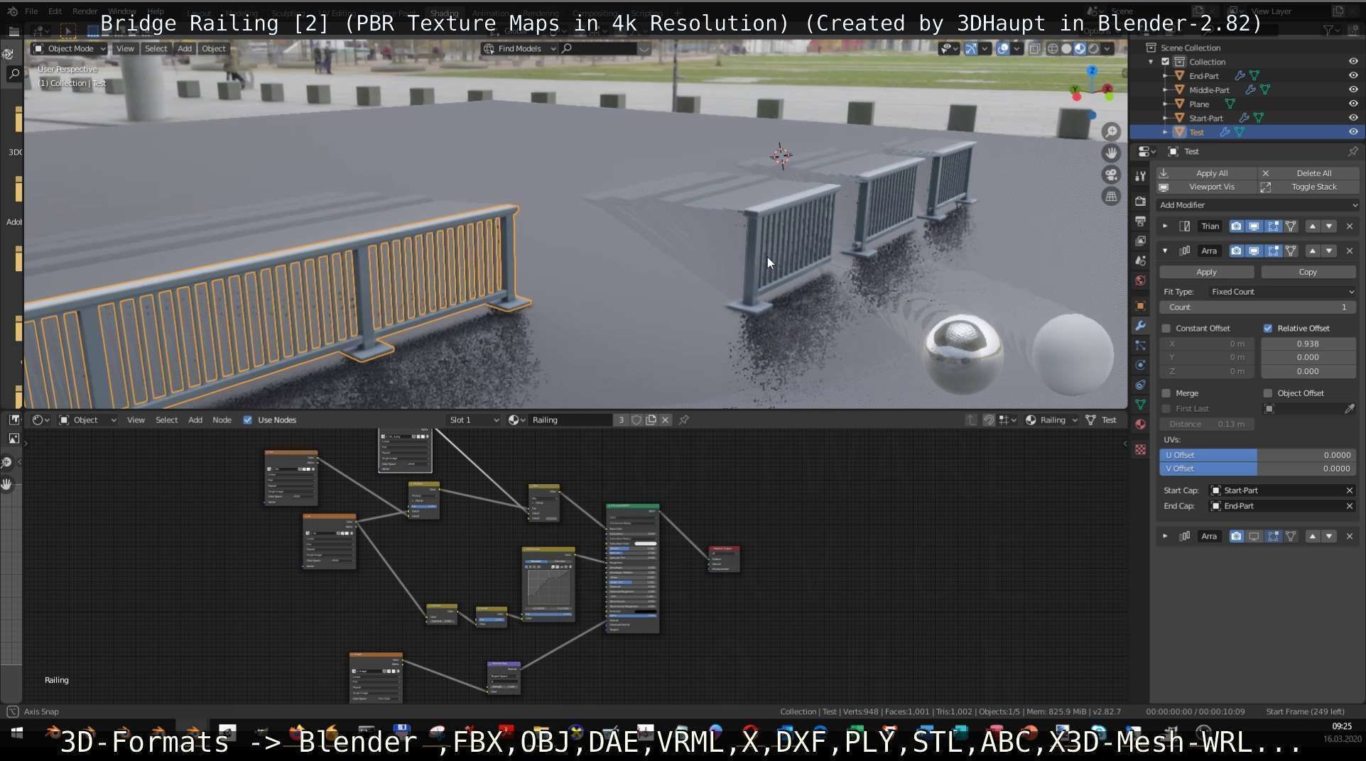 Bridge Railing Components 2 Low-poly 3D model_132