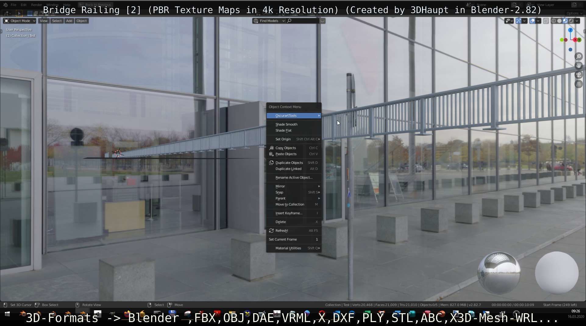 Bridge Railing Components 2 Low-poly 3D model_100