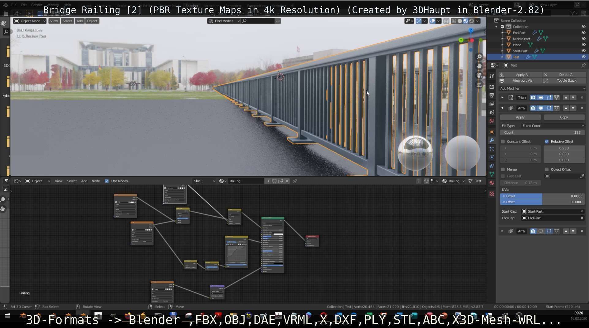 Bridge Railing Components 2 Low-poly 3D model_78