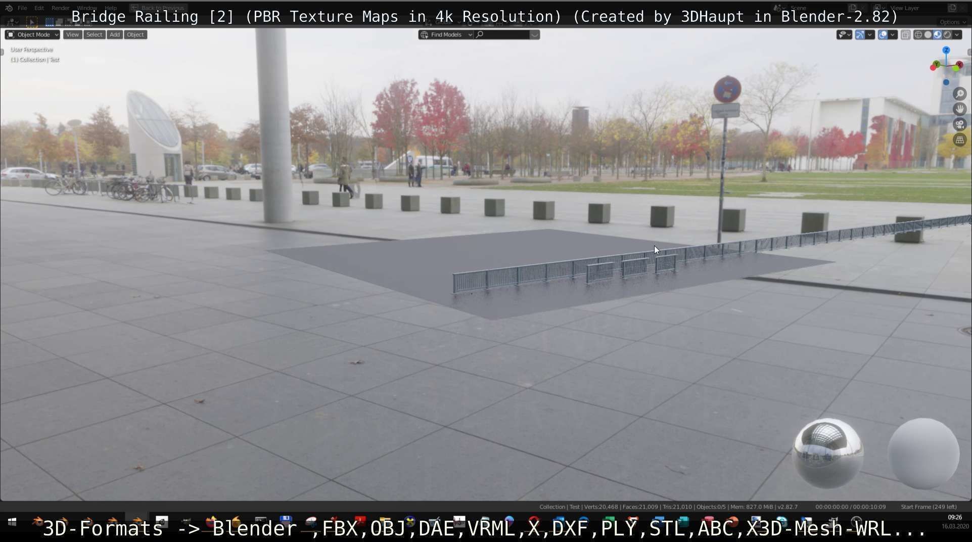 Bridge Railing Components 2 Low-poly 3D model_118