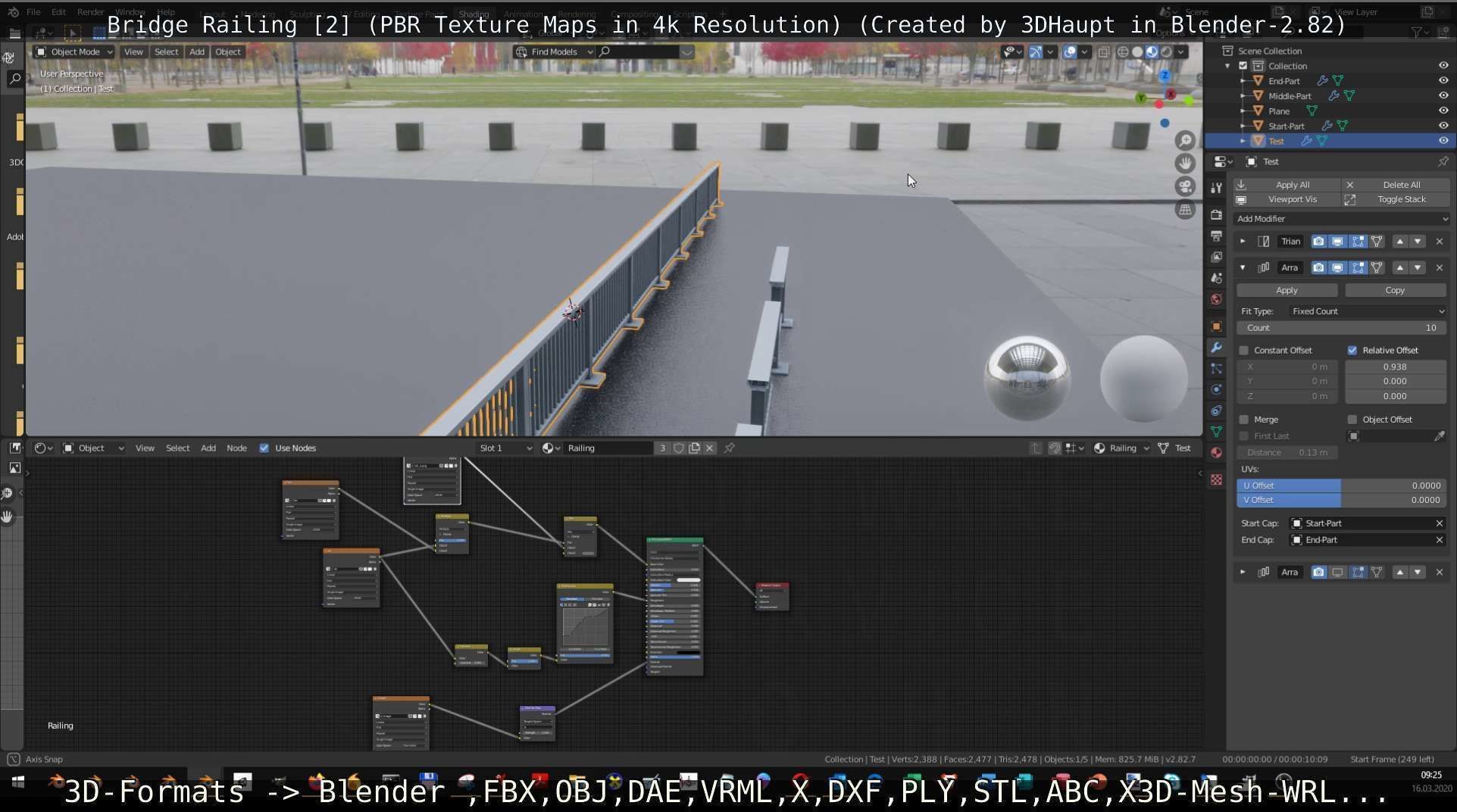 Bridge Railing Components 2 Low-poly 3D model_67