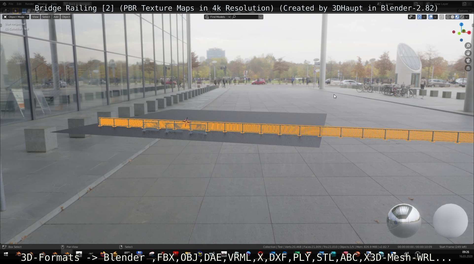 Bridge Railing Components 2 Low-poly 3D model_83