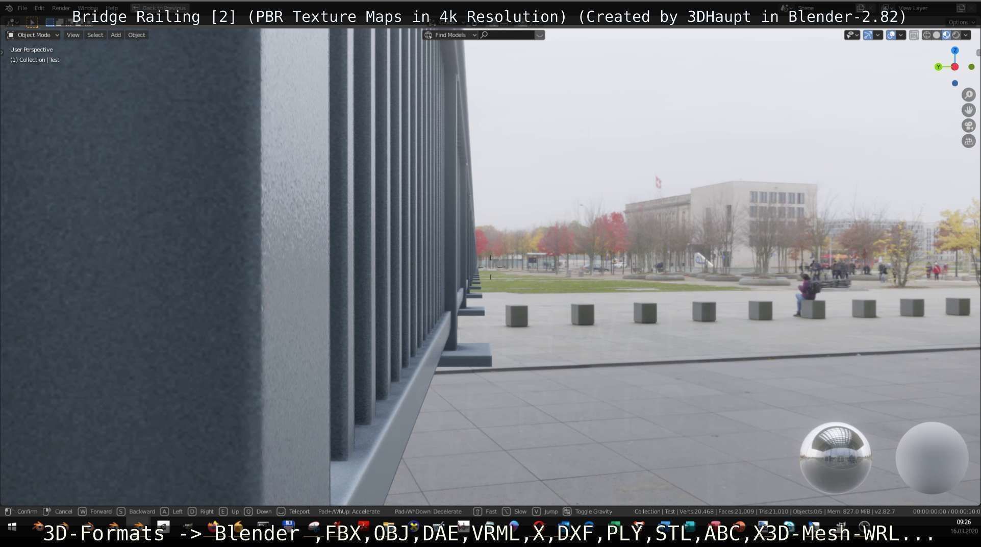 Bridge Railing Components 2 Low-poly 3D model_111