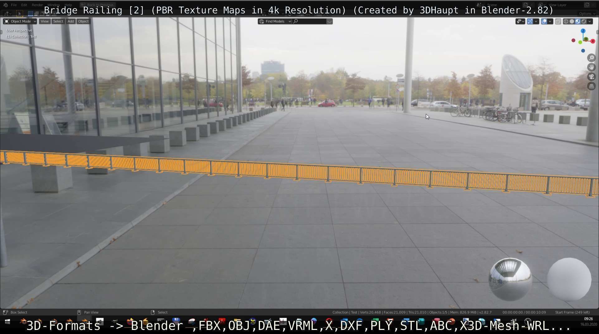 Bridge Railing Components 2 Low-poly 3D model_84