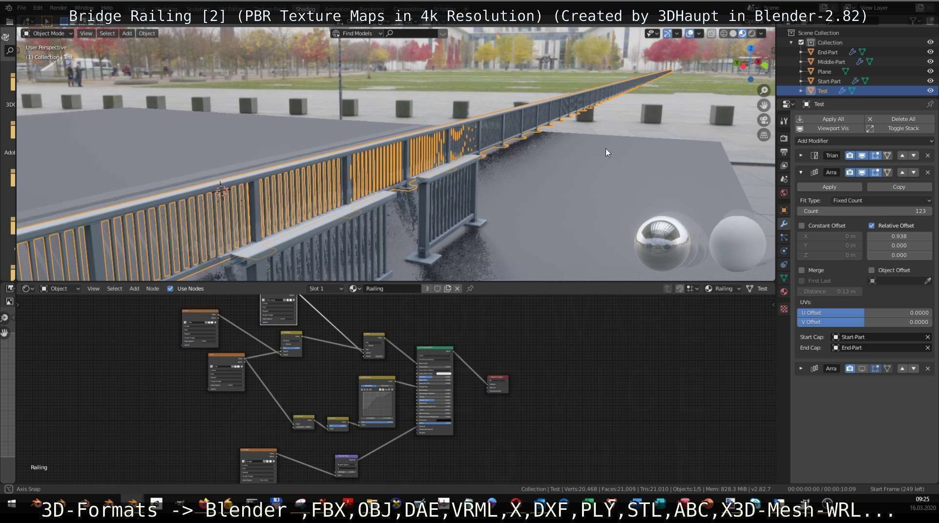 Bridge Railing Components 2 Low-poly 3D model_73