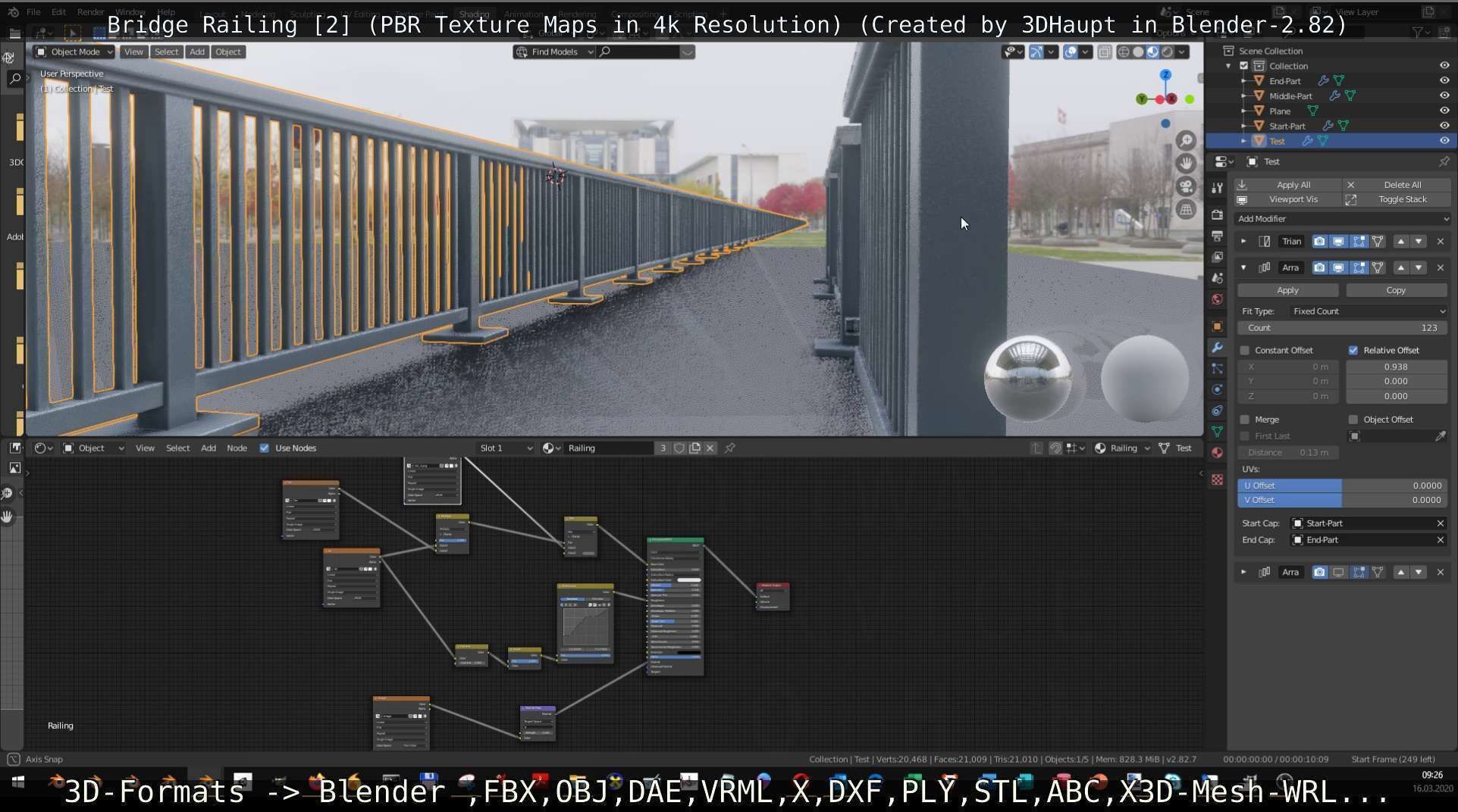Bridge Railing Components 2 Low-poly 3D model_81