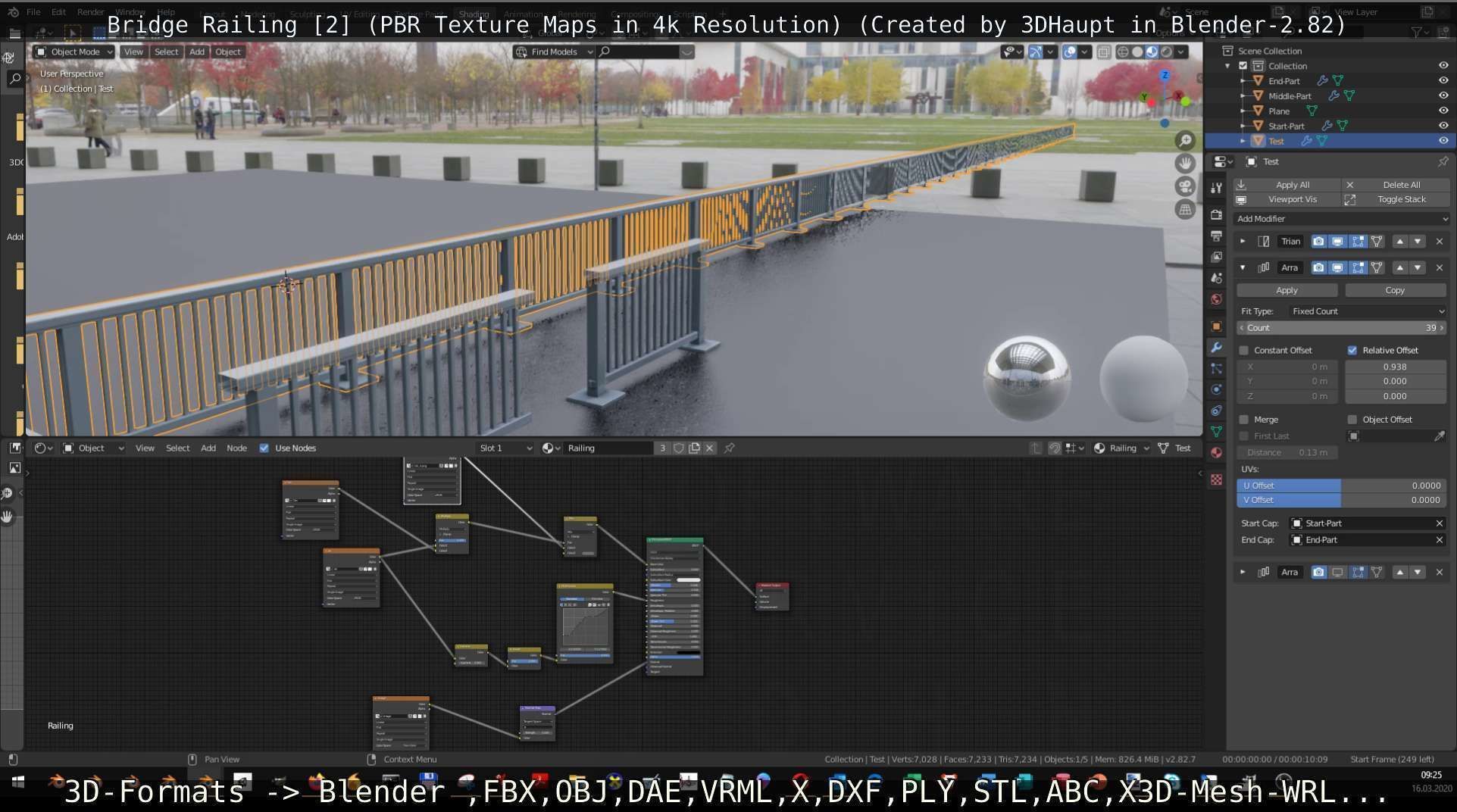 Bridge Railing Components 2 Low-poly 3D model_71